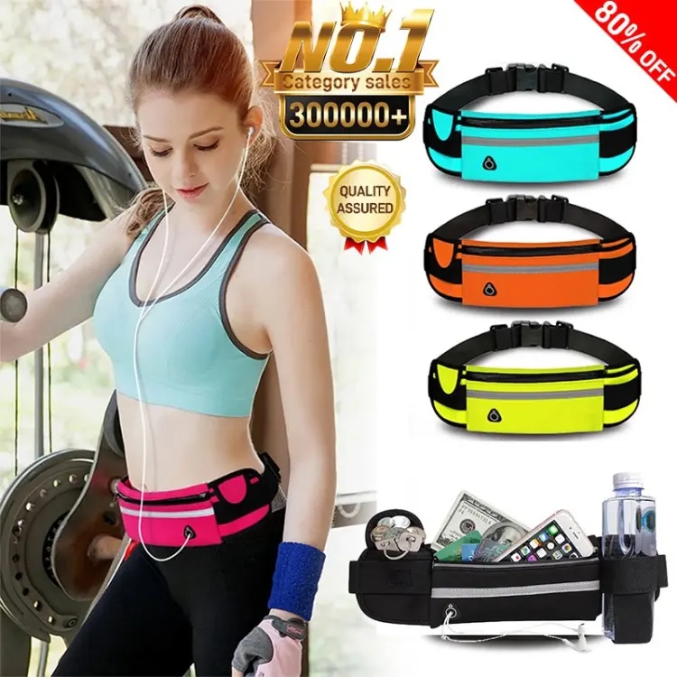 日本熱賣，試試這款大容量便攜手機腰包 多個隔層口袋可存放手機、鑰匙、信用卡等。防水，即使在雨中也能確保您的物品安全。 可調節腰帶適合不同體型。