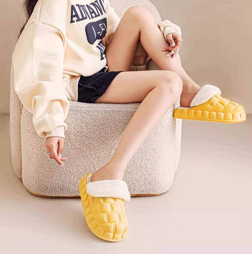 踩屎感可拆卸棉拖鞋女冬季防水室內家居厚底防滑情侶家用毛絨保暖棉拖男 踩屎感可拆卸棉拖鞋女冬季防水室內家居厚底防滑情侶家用毛絨保暖棉拖男
