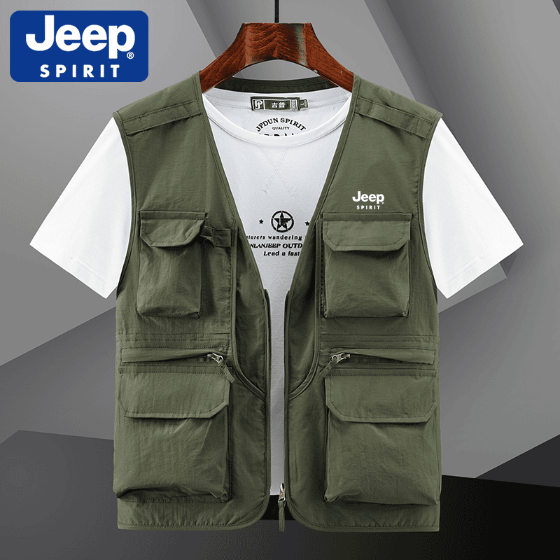 JEEP吉普戶外輕薄攝影多口袋釣魚網眼馬甲【不滿意包退 大家請放心購買】 JEEP吉普戶外輕薄攝影多口袋釣魚網眼馬甲【不滿意包退 大家請放心購買】